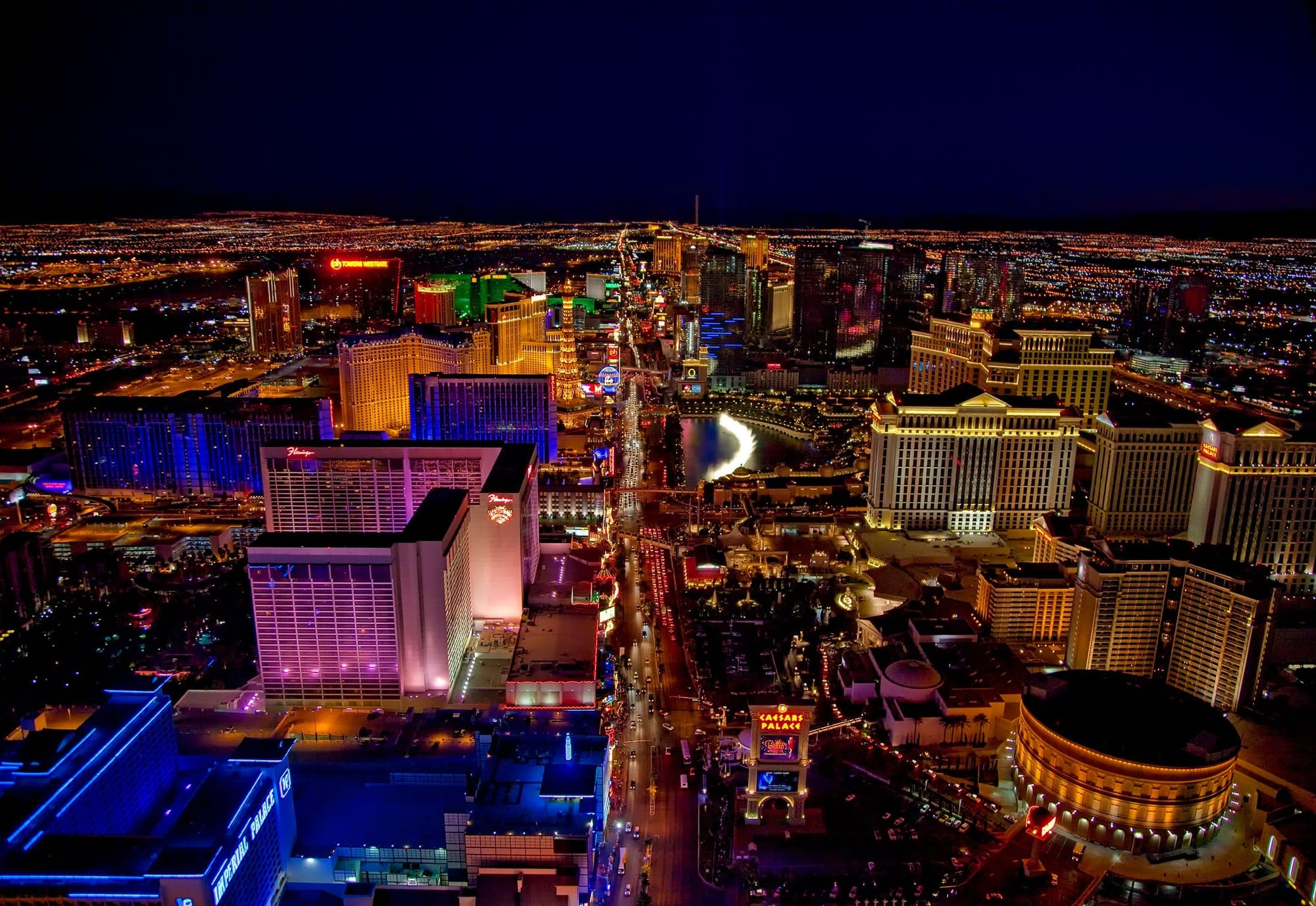 Las Vegas night sky